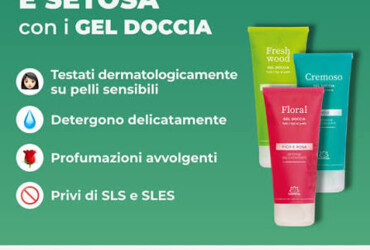 Detergente delicato adatto a tutti i tipi di pelle anche le più sensinili